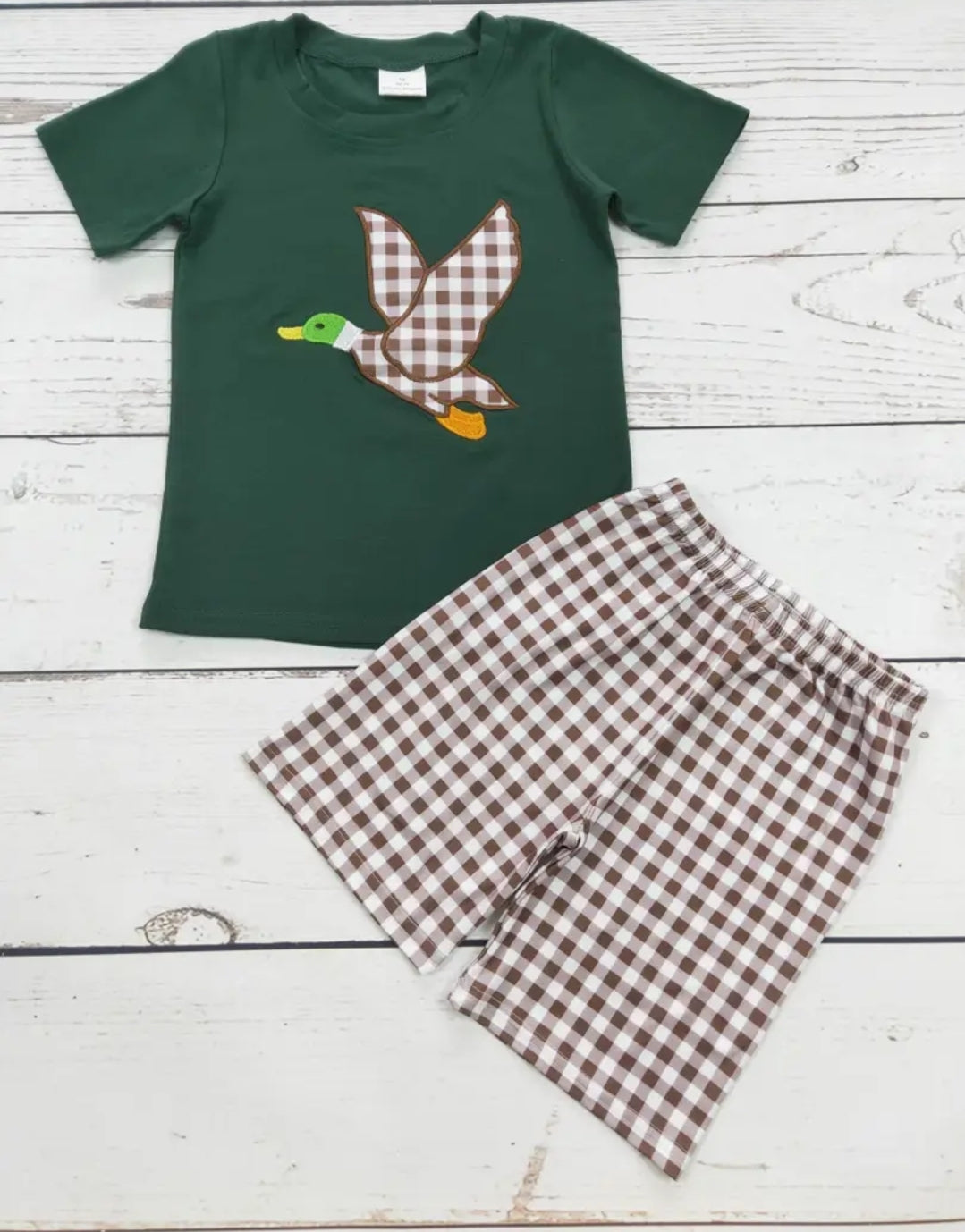 Checkered Duck Appliqué Set