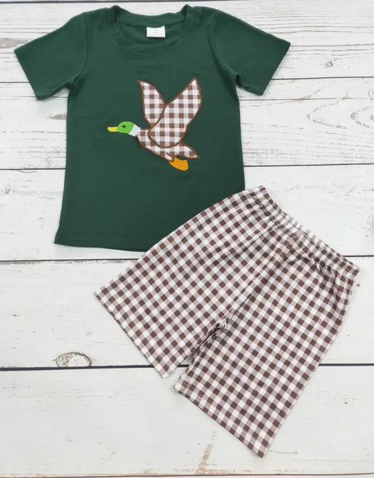 Checkered Duck Appliqué Set