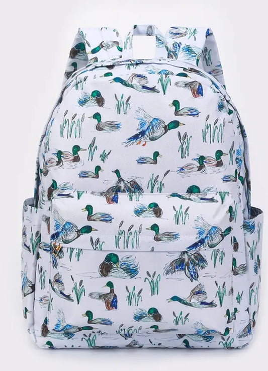 Kids Backpack with Duck Print